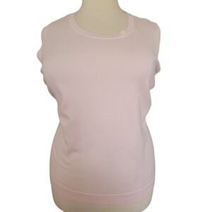 C.J. Banks Pink Sleeveless Knit Shell Sweater Tank Top 2X NWT 006138-1264